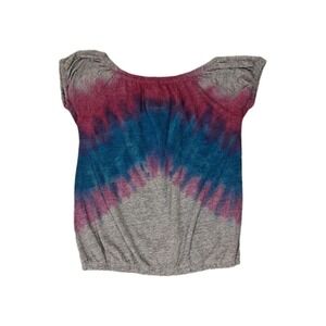Chaser  Tie Dye Top Size S Strech Over Shoulder‎ Elastic Waist